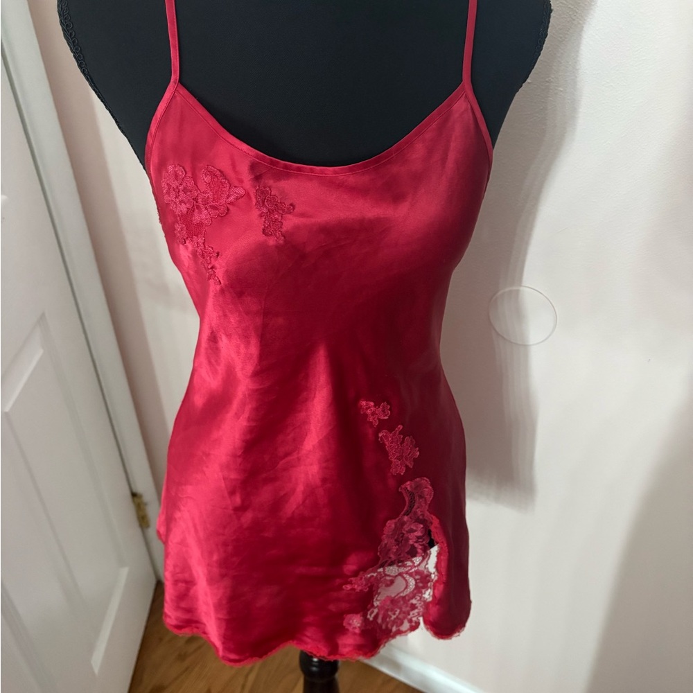 Victoria's Secret Red Satin Chemise